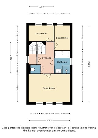 Plattegrond - Op de Knip 213, 6467 HB Kerkrade - Op de Knip 213 Kerkrade - Verdieping 2D.jpg